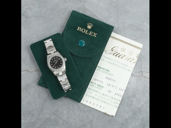Ролекс (Rolex) Oyster Perpetual Lady 24 Oyster Royal Black Onyx Rolex Guarante 76030 